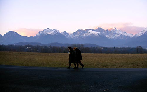 Due donne al tramonto