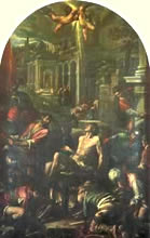 Iacopo da Ponte, Martirio di San Lorenzo, terzo altare a destra